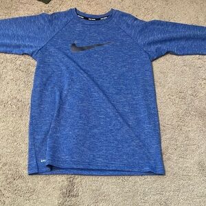 Blue Nike long sleeve shirt